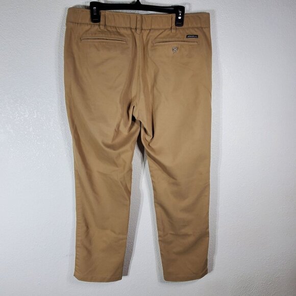Eddie Bauer Mens 36x32 Chino Classic Fit Pants Khaki Lightweight Stretch - Picture 11 of 11